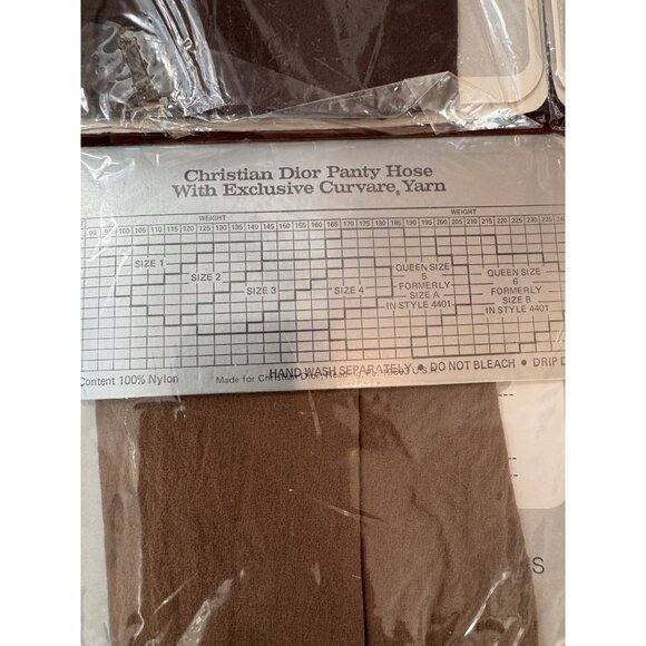 VTG NEW Christian Dior Pantyhose Lot of 7 Size 3 & 4 Brown Beige Black Navy - Picture 12 of 13